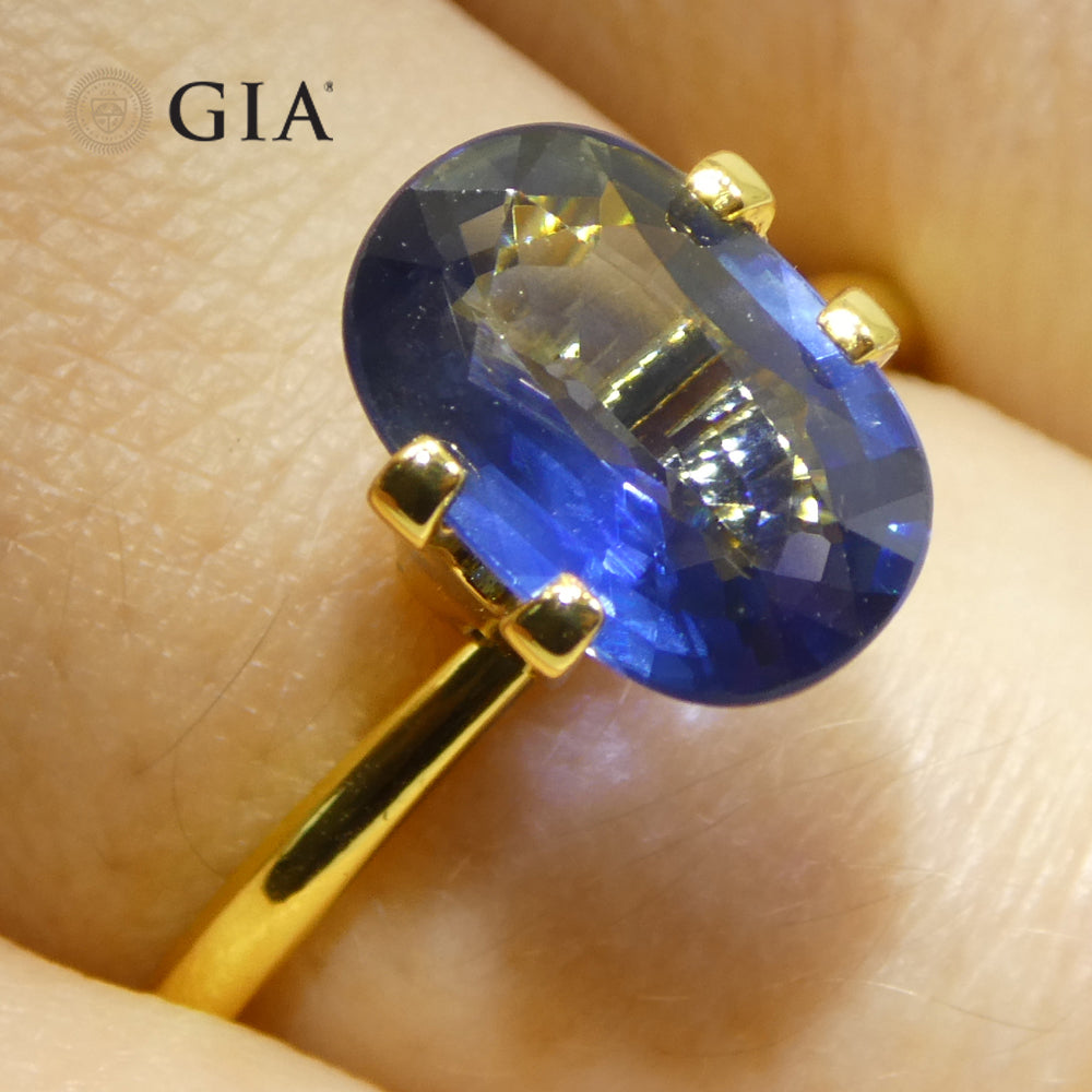 2.31ct Cushion Blue Sapphire GIA Certified Thailand