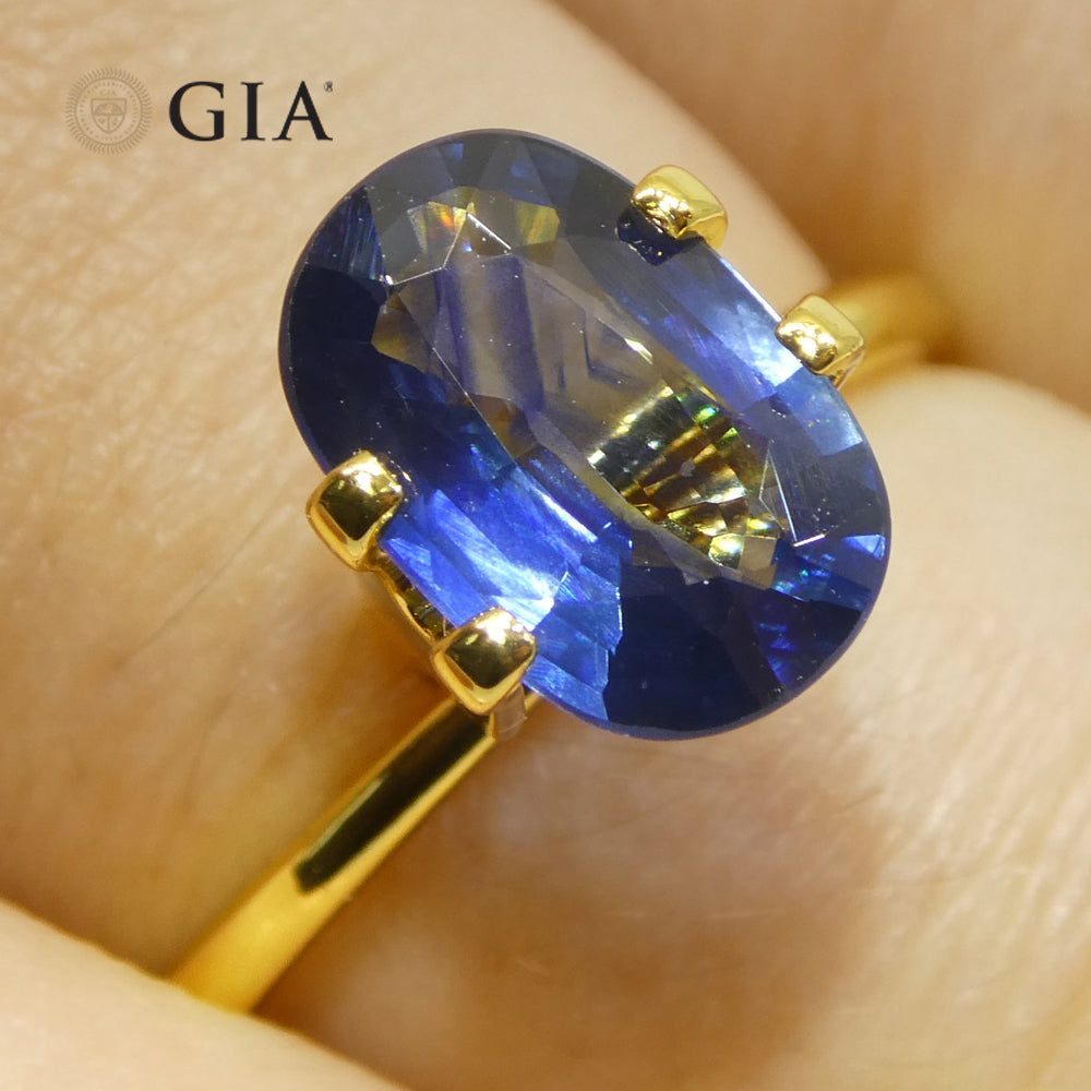 2.31ct Cushion Blue Sapphire GIA Certified Thailand
