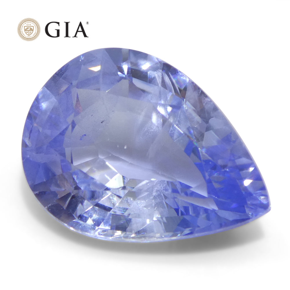 10.62ct Pear Blue Sapphire GIA Certified Sri Lanka
