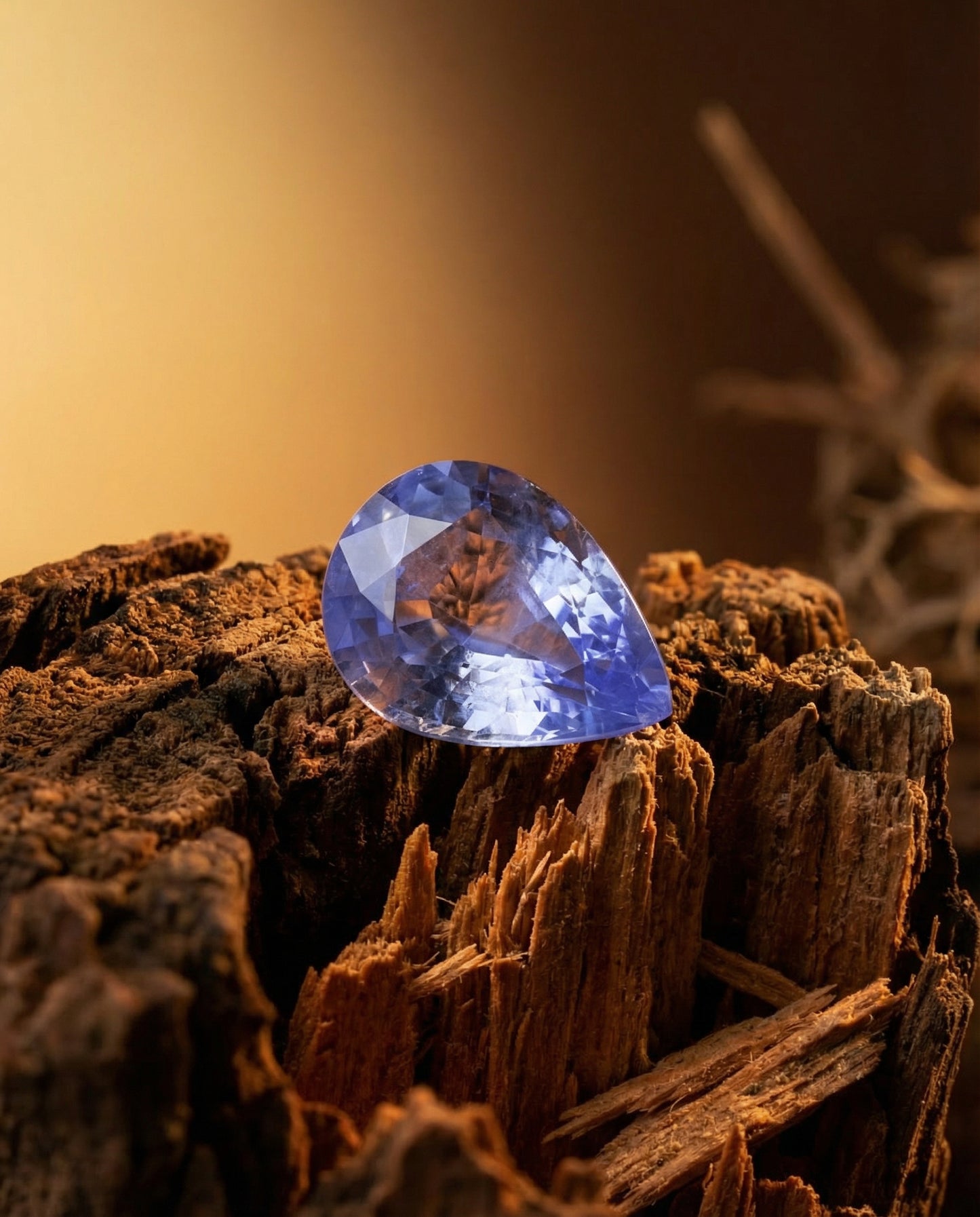 10.62ct Pear Blue Sapphire GIA Certified Sri Lanka