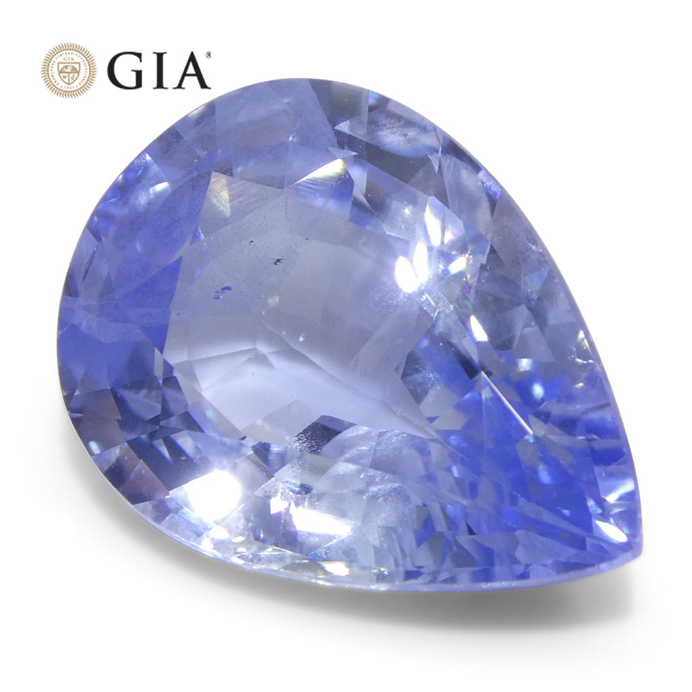 10.62ct Pear Blue Sapphire GIA Certified Sri Lanka