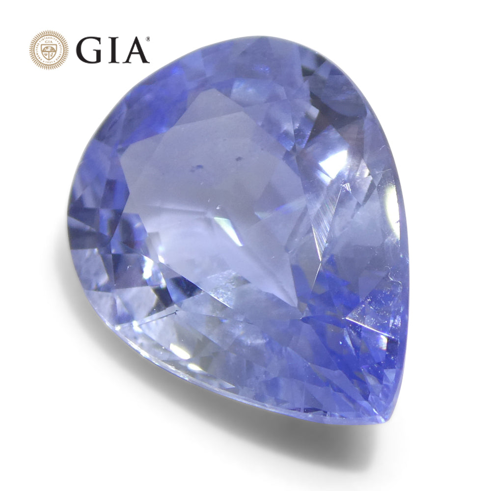 10.62ct Pear Blue Sapphire GIA Certified Sri Lanka