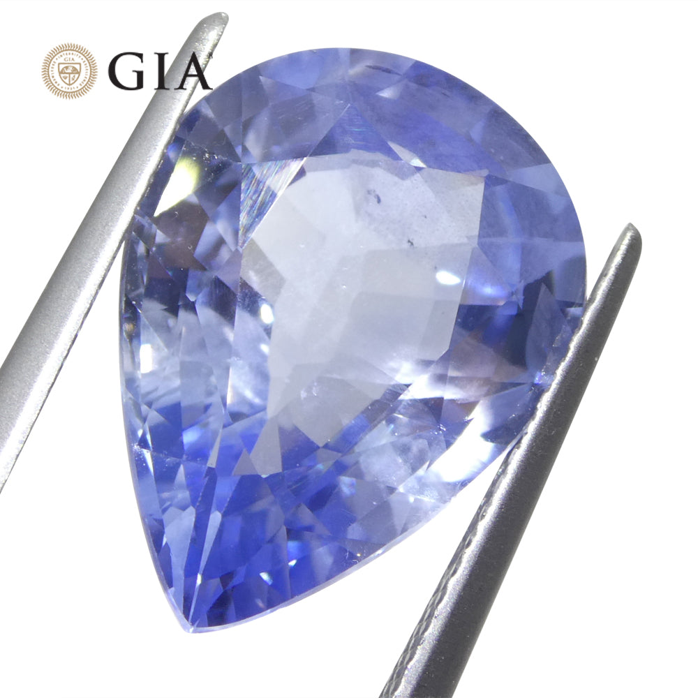 10.62ct Pear Blue Sapphire GIA Certified Sri Lanka