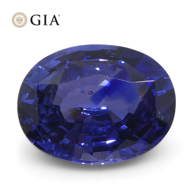 2.45ct Oval Blue Sapphire GIA Certified Sri Lanka - Skyjems Wholesale Gemstones