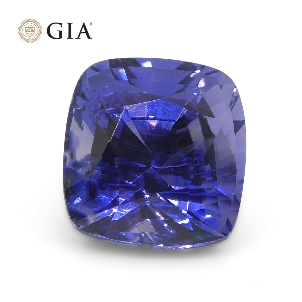 1.73ct Cushion Violetish Blue to Purple Sapphire GIA Certified Sri Lanka - Skyjems Wholesale Gemstones