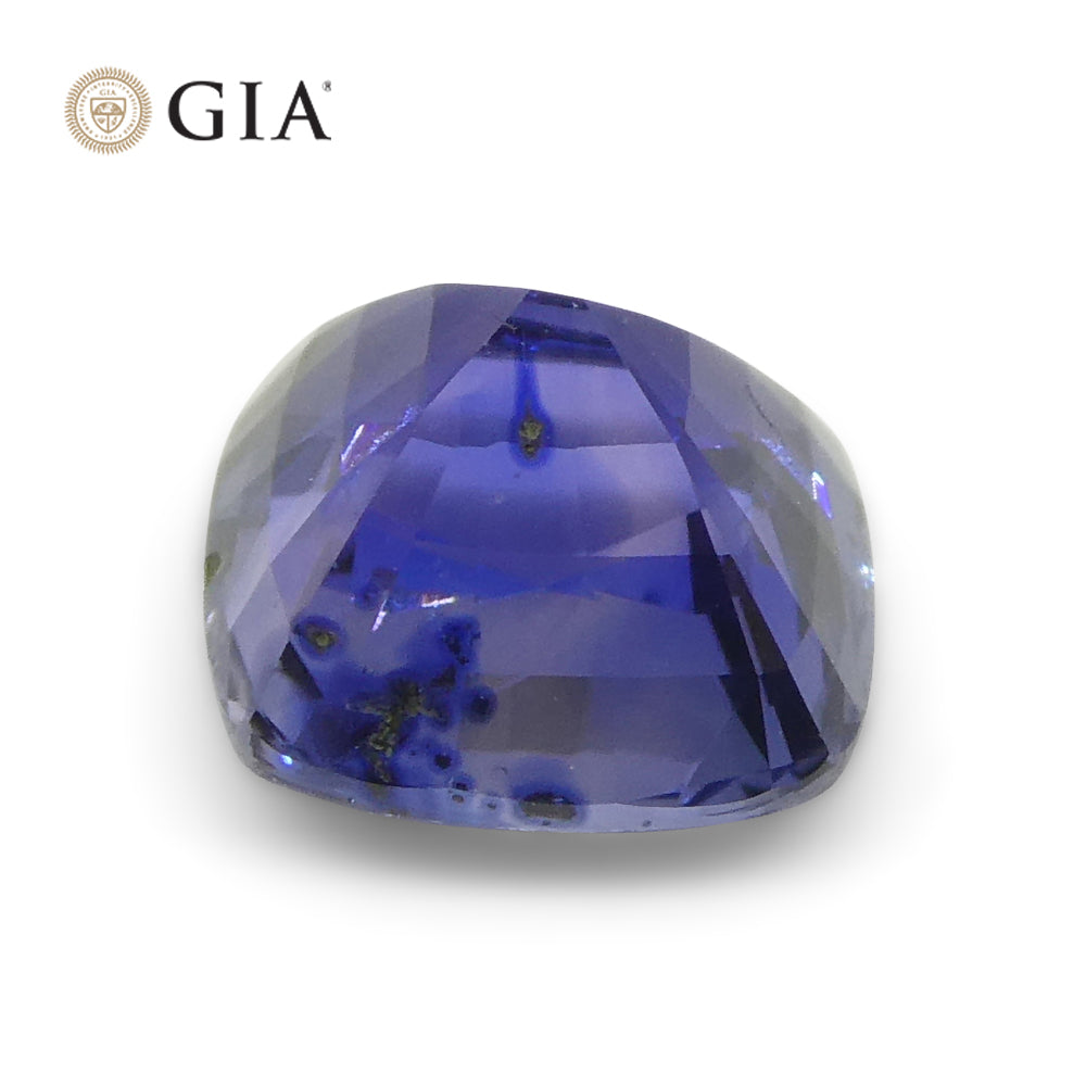 1.73ct Cushion Violetish Blue to Purple Sapphire GIA Certified Sri Lanka - Skyjems Wholesale Gemstones