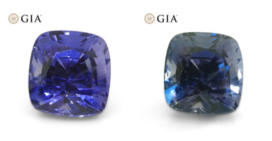 1.73ct Cushion Violetish Blue to Purple Sapphire GIA Certified Sri Lanka - Skyjems Wholesale Gemstones