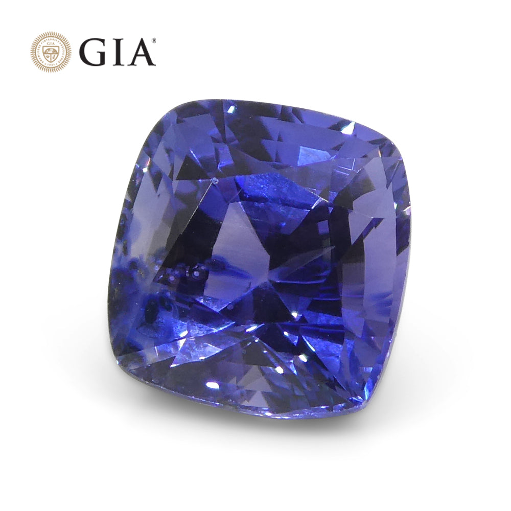 1.73ct Cushion Violetish Blue to Purple Sapphire GIA Certified Sri Lanka - Skyjems Wholesale Gemstones