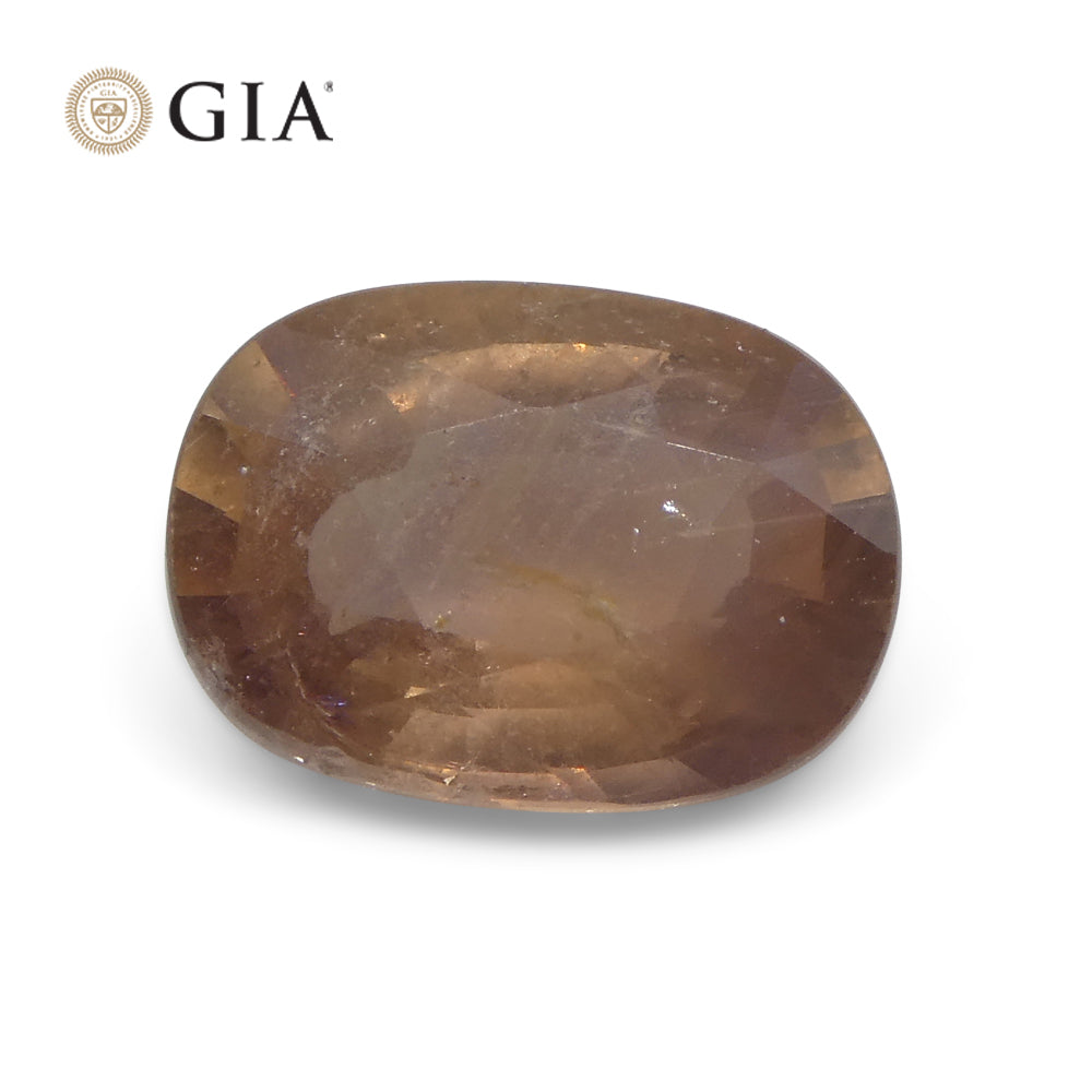 2.5ct Oval Opalescent Brownish Pink Sapphire GIA Certified East Africa Unheated - Skyjems Wholesale Gemstones