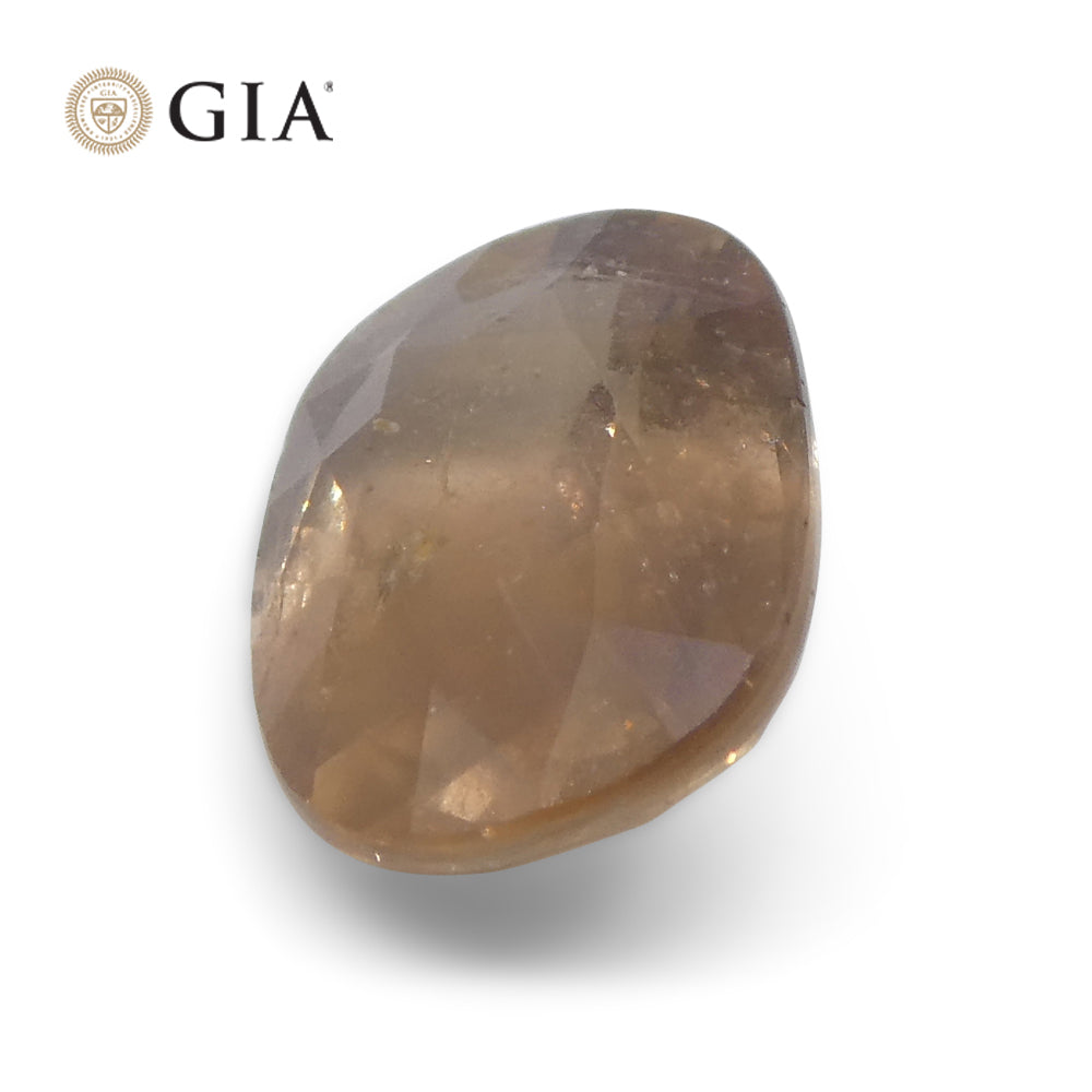 2.5ct Oval Opalescent Brownish Pink Sapphire GIA Certified East Africa Unheated - Skyjems Wholesale Gemstones