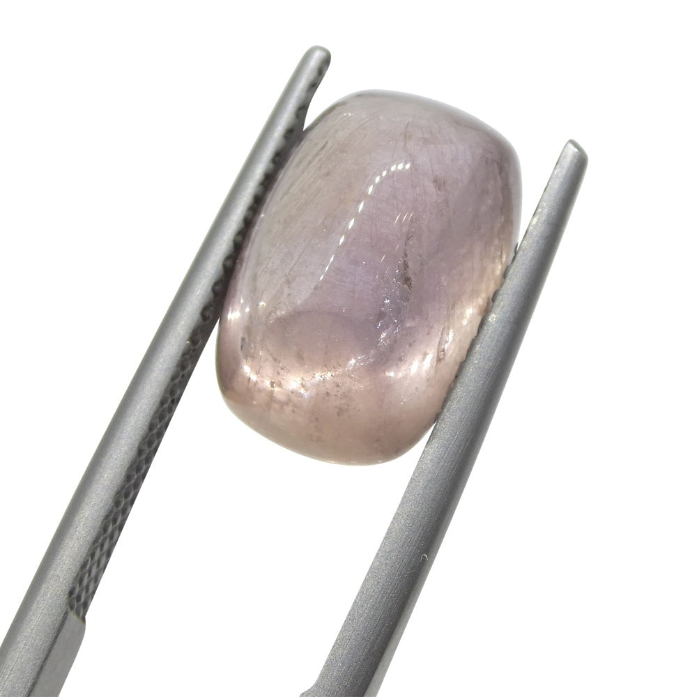 6.91ct Cushion Sugarloaf Cabochon Purplish Pink Sapphire GIA Certified Madagascar Unheated - Skyjems Wholesale Gemstones