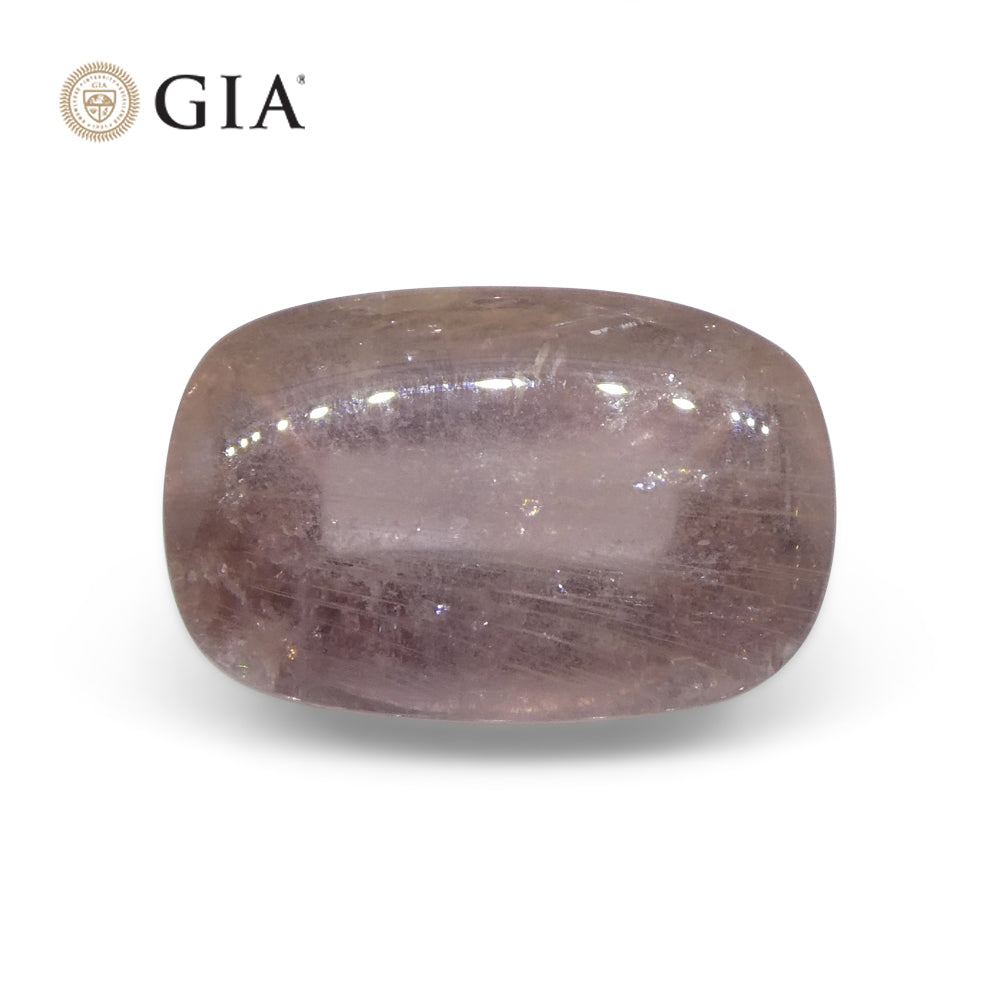 6.91ct Cushion Sugarloaf Cabochon Purplish Pink Sapphire GIA Certified Madagascar Unheated - Skyjems Wholesale Gemstones