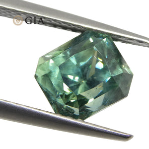 Vivid 'Trade Ideal' Teal Greenish-Blue Sapphire 2.82ct GIA Certified Unheated Montana - Skyjems Wholesale Gemstones
