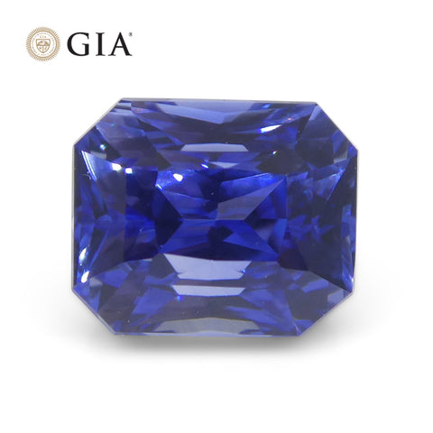 2.34ct Octagonal/Emerald Cut Blue Sapphire GIA Certified Sri Lanka