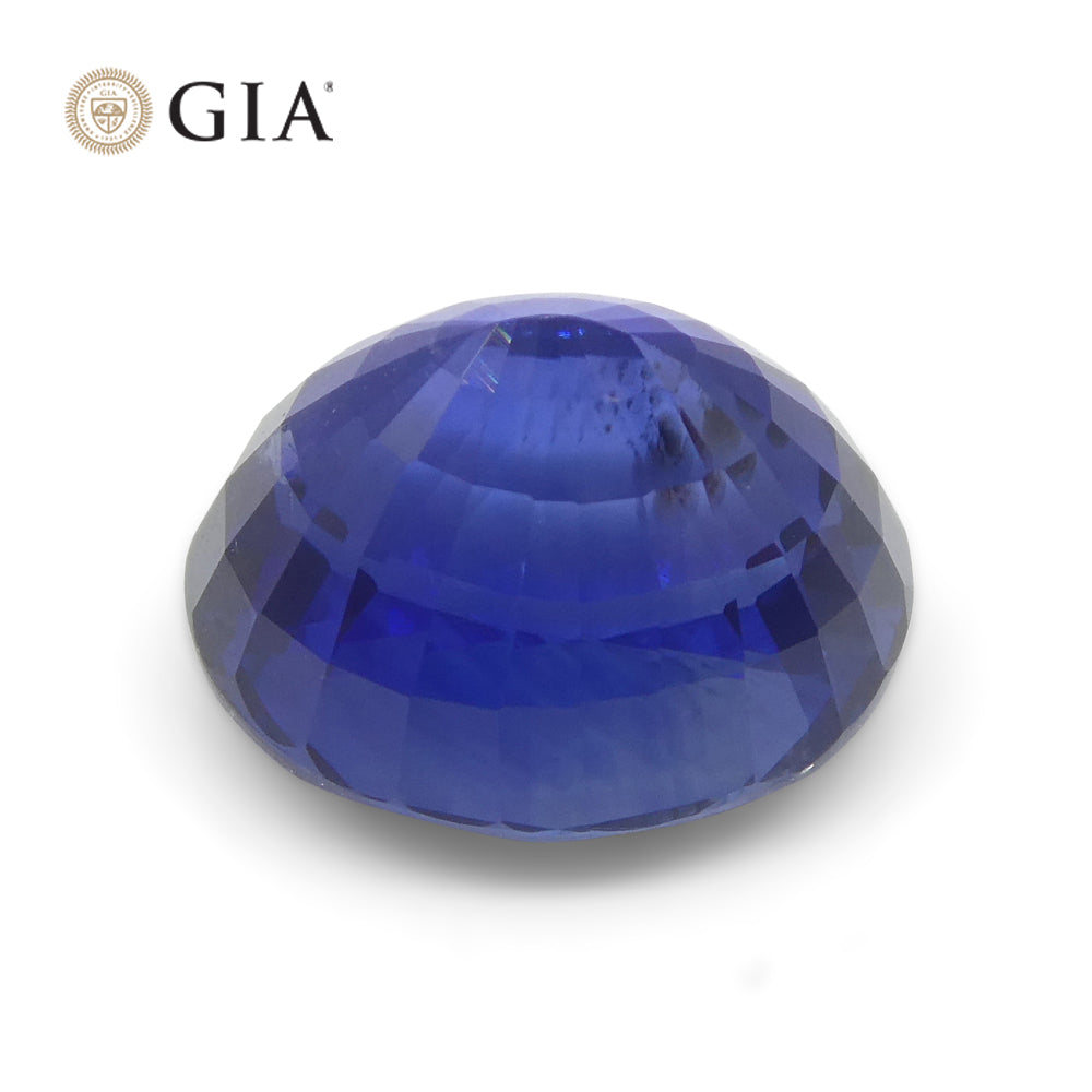 5.62ct Oval Blue Sapphire GIA Certified Sri Lanka - Skyjems Wholesale Gemstones