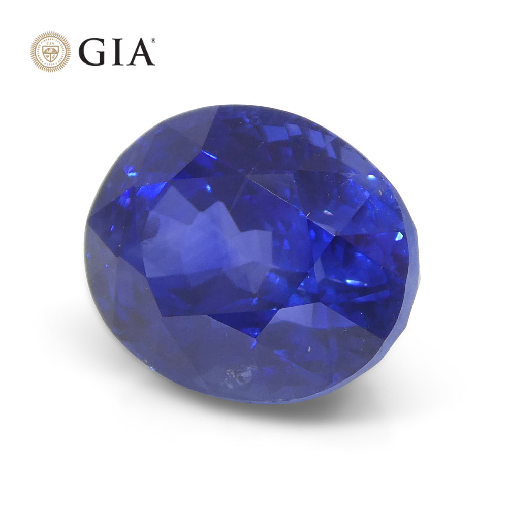 5.62ct Oval Blue Sapphire GIA Certified Sri Lanka - Skyjems Wholesale Gemstones