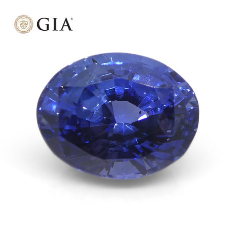 3.98ct Oval Blue Sapphire GIA Certified Sri Lanka