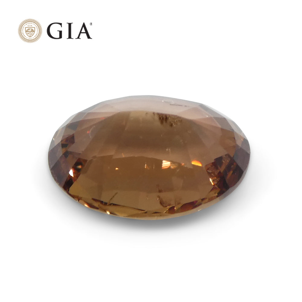 2.60ct Oval Brownish Pink Sapphire GIA Certified East Africa Unheated - Skyjems Wholesale Gemstones