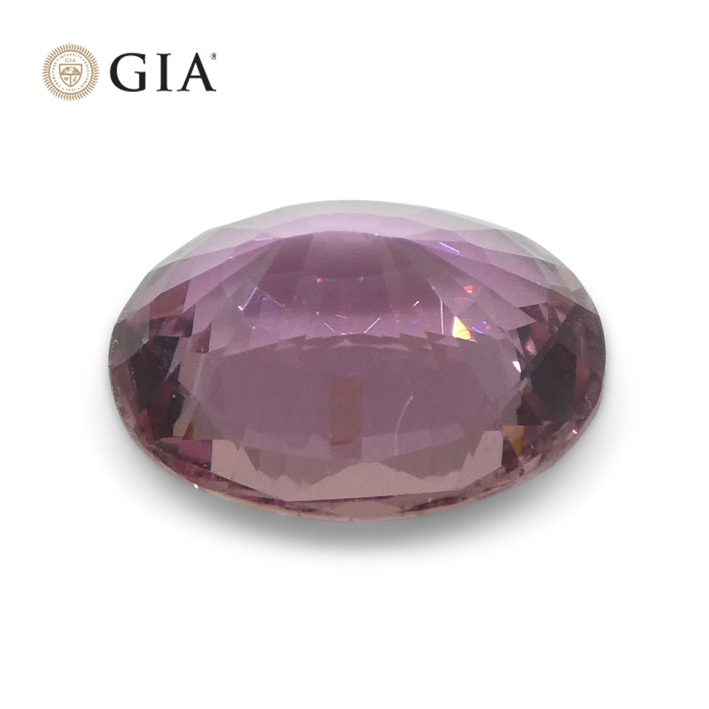 1.60ct Oval Purplish Pink Sapphire GIA Certified Madagascar Unheated - Skyjems Wholesale Gemstones