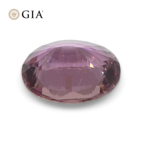 1.60ct Oval Purplish Pink Sapphire GIA Certified Madagascar Unheated