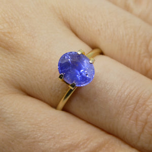 2.70ct Oval Vivid Blue Sapphire GIA Certified Sri Lanka Unheated - Skyjems Wholesale Gemstones