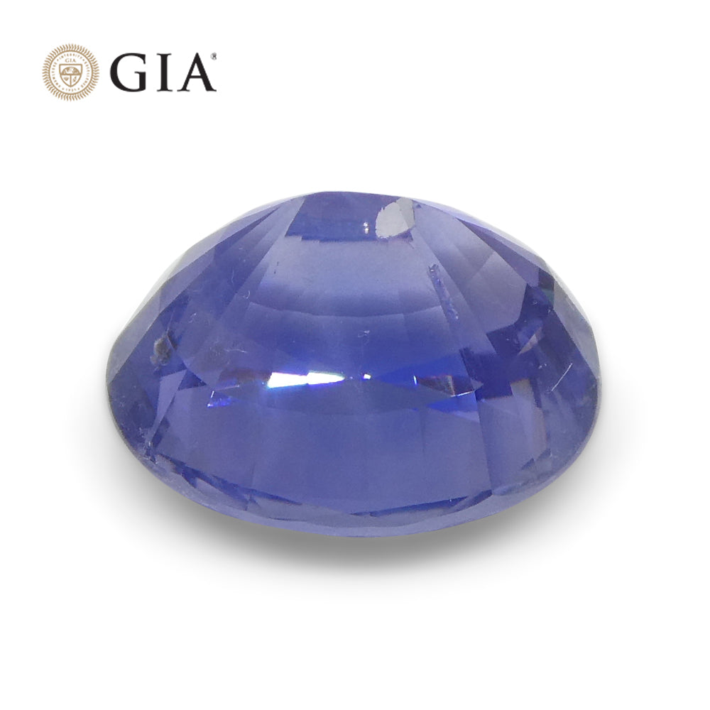 2.70ct Oval Vivid Blue Sapphire GIA Certified Sri Lanka Unheated - Skyjems Wholesale Gemstones