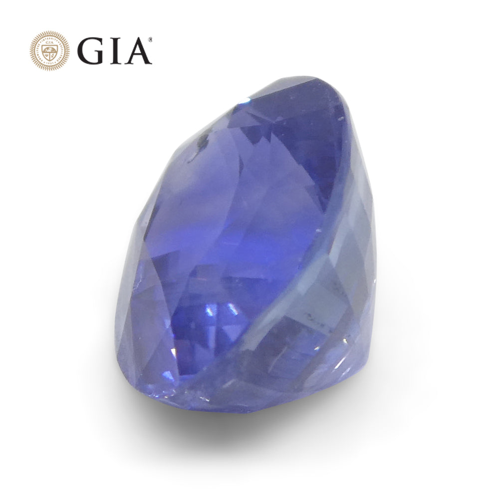 2.70ct Oval Vivid Blue Sapphire GIA Certified Sri Lanka Unheated - Skyjems Wholesale Gemstones