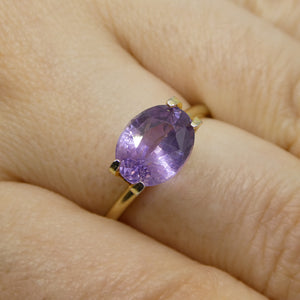2.49ct Oval Pink-Purple Sapphire GIA Certified Sri Lanka Unheated - Skyjems Wholesale Gemstones