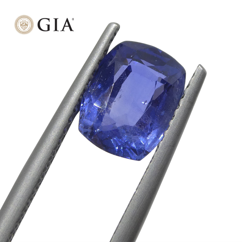 2.25ct Cushion Blue Sapphire GIA Certified Madagascar Unheated - Skyjems Wholesale Gemstones