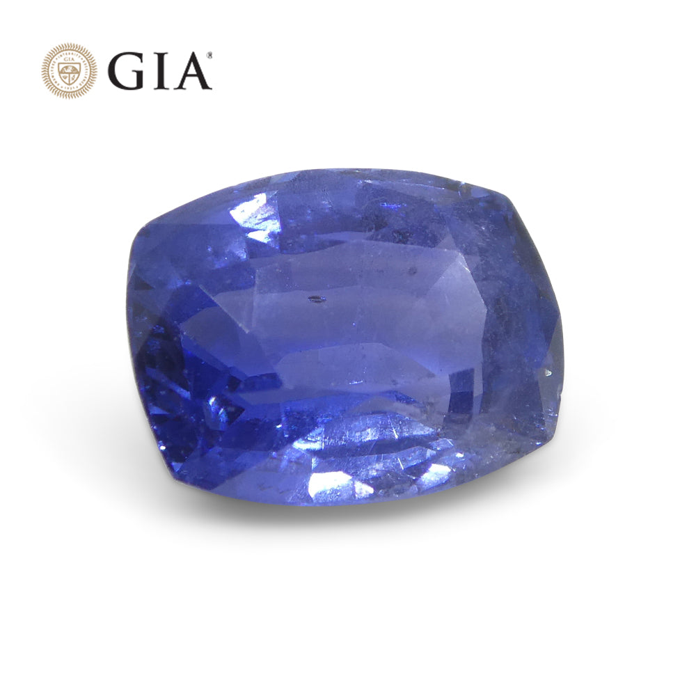 2.25ct Cushion Blue Sapphire GIA Certified Madagascar Unheated - Skyjems Wholesale Gemstones