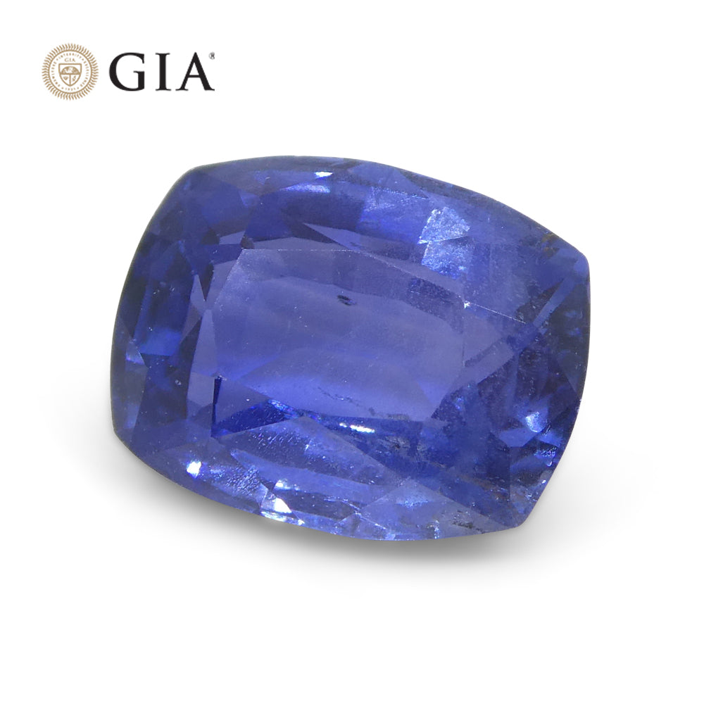 2.25ct Cushion Blue Sapphire GIA Certified Madagascar Unheated - Skyjems Wholesale Gemstones