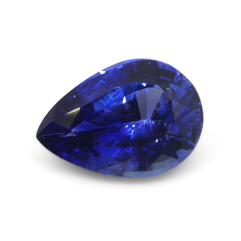 2.32ct Pear Blue Sapphire GIA Certified Sri Lanka - Skyjems Wholesale Gemstones