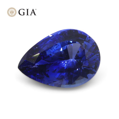 2.32ct Pear Blue Sapphire GIA Certified Sri Lanka - Skyjems Wholesale Gemstones