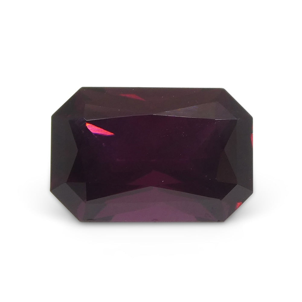 2.07ct Octagonal/Emerald Cut Purplish Red Spinel GIA Certified Unheated - Skyjems Wholesale Gemstones