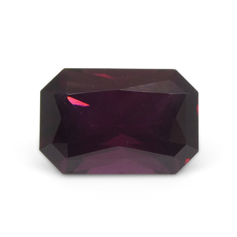 2.07ct Octagonal/Emerald Cut Purplish Red Spinel GIA Certified Unheated