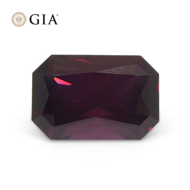2.07ct Octagonal/Emerald Cut Purplish Red Spinel GIA Certified Unheated - Skyjems Wholesale Gemstones
