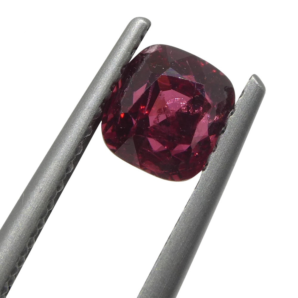 0.97ct Cushion Red Jedi Spinel from Myanmar, GIA Certified Natural Gemstone by SkyJems Canadian Gem Experts