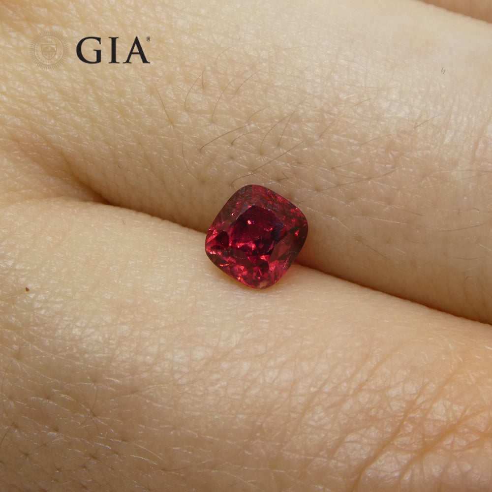 0.97ct Cushion Red Spinel GIA Certified - Skyjems Wholesale Gemstones