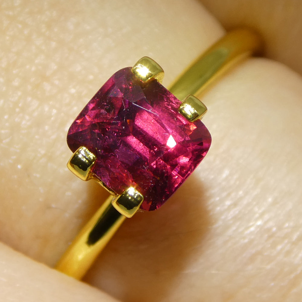 1.26ct Cushion Red Jedi Spinel GIA Certified