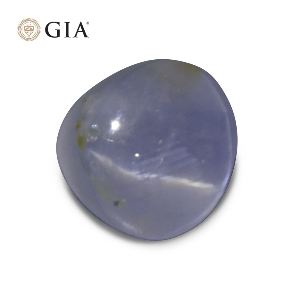 11.99ct Oval Cabochon Blue Star Sapphire GIA Certified - Skyjems Wholesale Gemstones