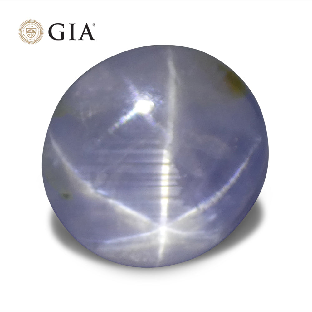 11.99ct Oval Cabochon Blue Star Sapphire GIA Certified - Skyjems Wholesale Gemstones