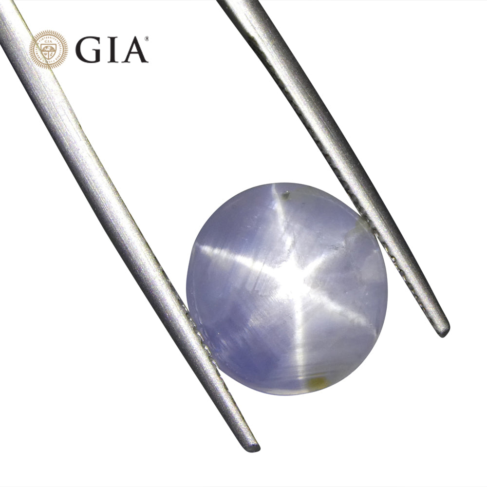 11.99ct Oval Cabochon Blue Star Sapphire GIA Certified - Skyjems Wholesale Gemstones