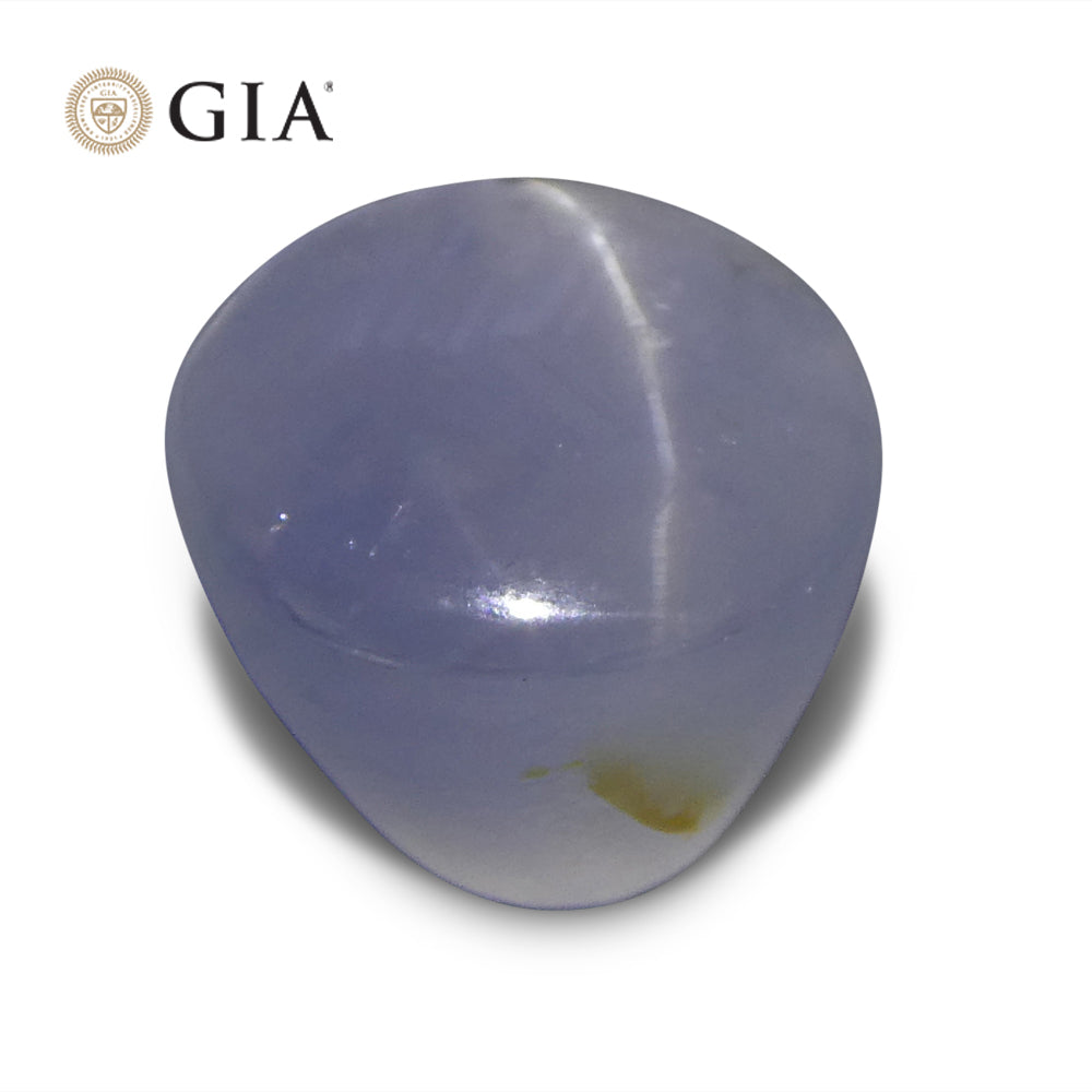 11.99ct Oval Cabochon Blue Star Sapphire GIA Certified - Skyjems Wholesale Gemstones