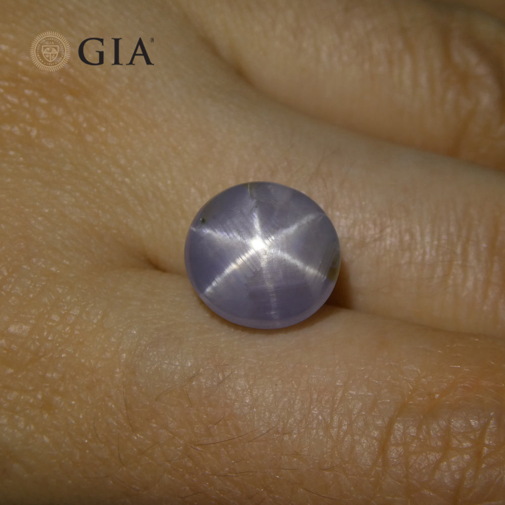 11.99ct Oval Cabochon Blue Star Sapphire GIA Certified - Skyjems Wholesale Gemstones