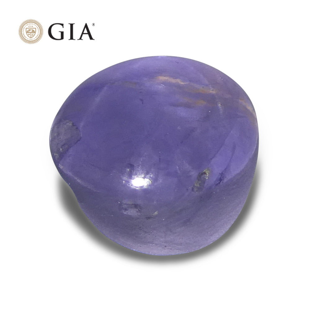 5.1ct Oval Cabochon Blue Star Sapphire GIA Certified - Skyjems Wholesale Gemstones