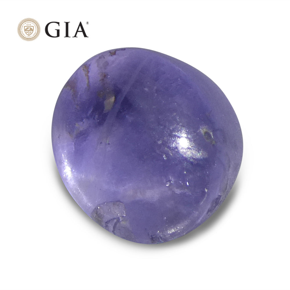 5.1ct Oval Cabochon Blue Star Sapphire GIA Certified - Skyjems Wholesale Gemstones