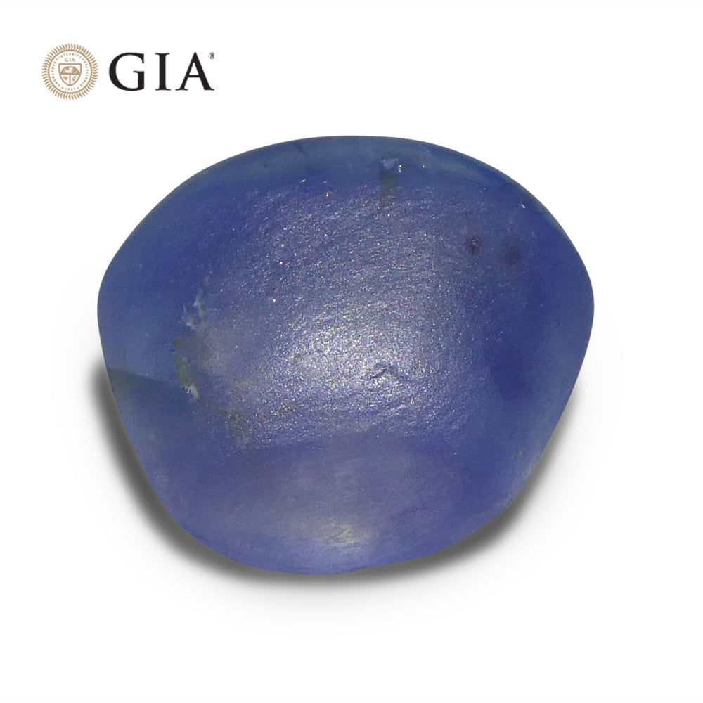 11.29ct Oval Cabochon Blue Star Sapphire GIA Certified - Skyjems Wholesale Gemstones