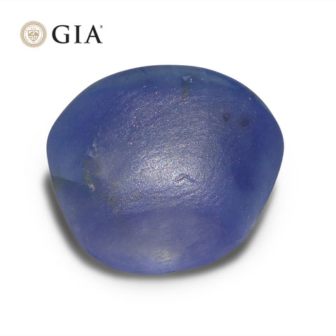 11.29ct Oval Cabochon Blue Star Sapphire GIA Certified