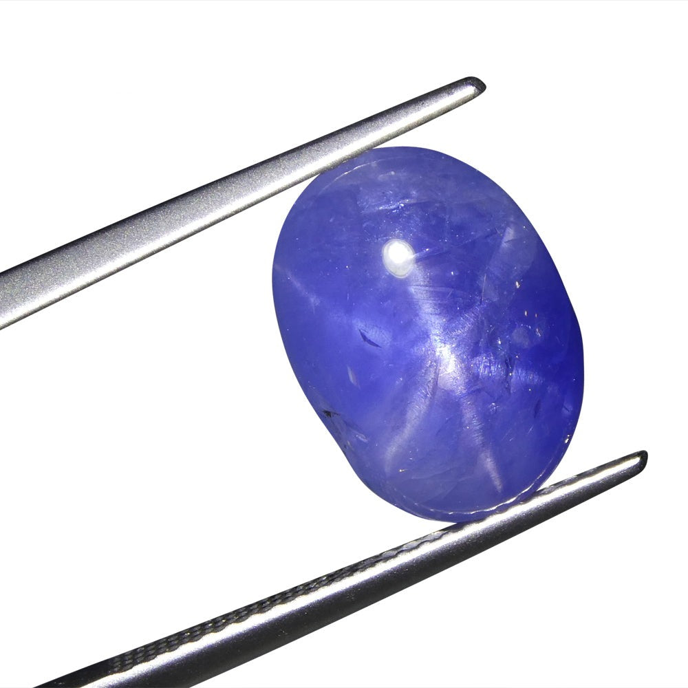 10.83ct Oval Cabochon Blue Star Sapphire GIA Certified - Skyjems Wholesale Gemstones