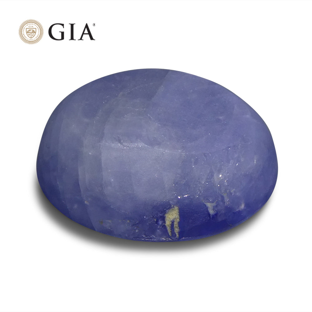 10.83ct Oval Cabochon Blue Star Sapphire GIA Certified - Skyjems Wholesale Gemstones